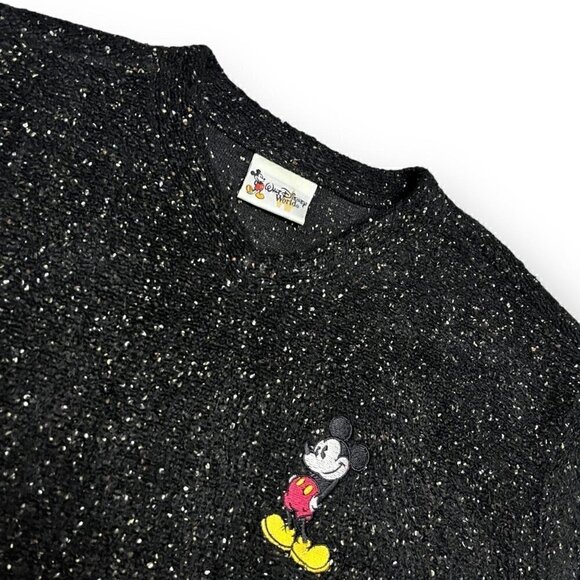 Vintage 90s Walt Disney World Mickey Mouse Soft Fleece Sweater - Womens Small - Picture 2 of 4